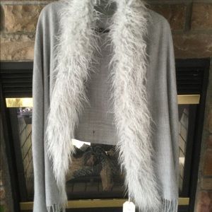 Faux fun fur wrap